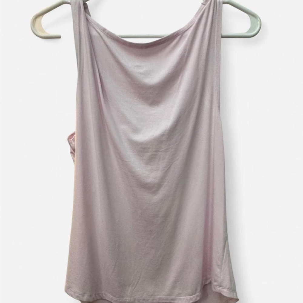 NWT Plus Size XXL Wild Fable Light Pink y2k Draped cowl neck Tank Top - Picture 2 of 4